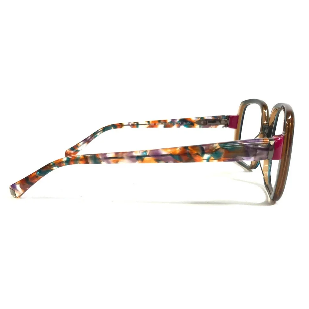 J.F. Rey Eyeglasses Frames JF1548 4332 Green/Raspberry Square Full Rim 51-18-138